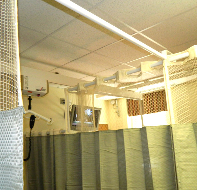 Curtain Track Rail Support System Barrier Free Lifts Patient